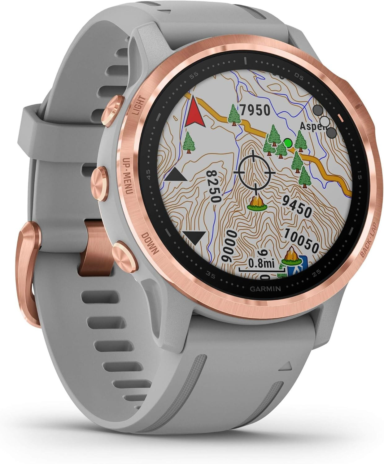 Garmin Montre Fenix 6S Sapphire Or Rose avec Bracelet en Silicone Gris 010-02159-21 | Amazon (FR)