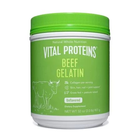 Vital Proteins Beef Gelatin : Pasture-Raised Grass-Fed Non-GMO 32 oz - Clean Tasteless and dissolves | Walmart (US)