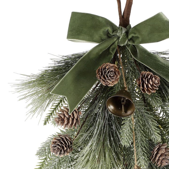 Cypress Winter Swag with Bells | Lights.com