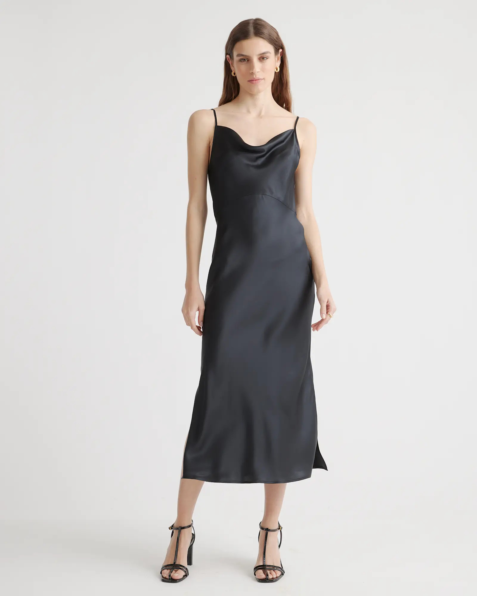 100% Washable Silk Cowl Neck Slip Dress | Quince