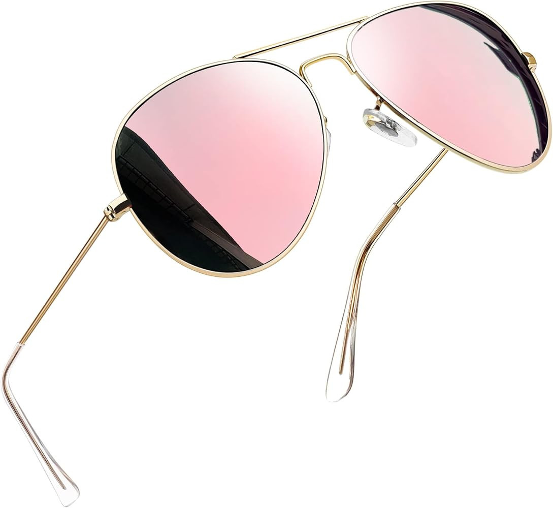 Joopin Polarized Metal Aviation Sunglasses Men, Classic Military Sun Glasses Women, Rectangle Sha... | Amazon (US)