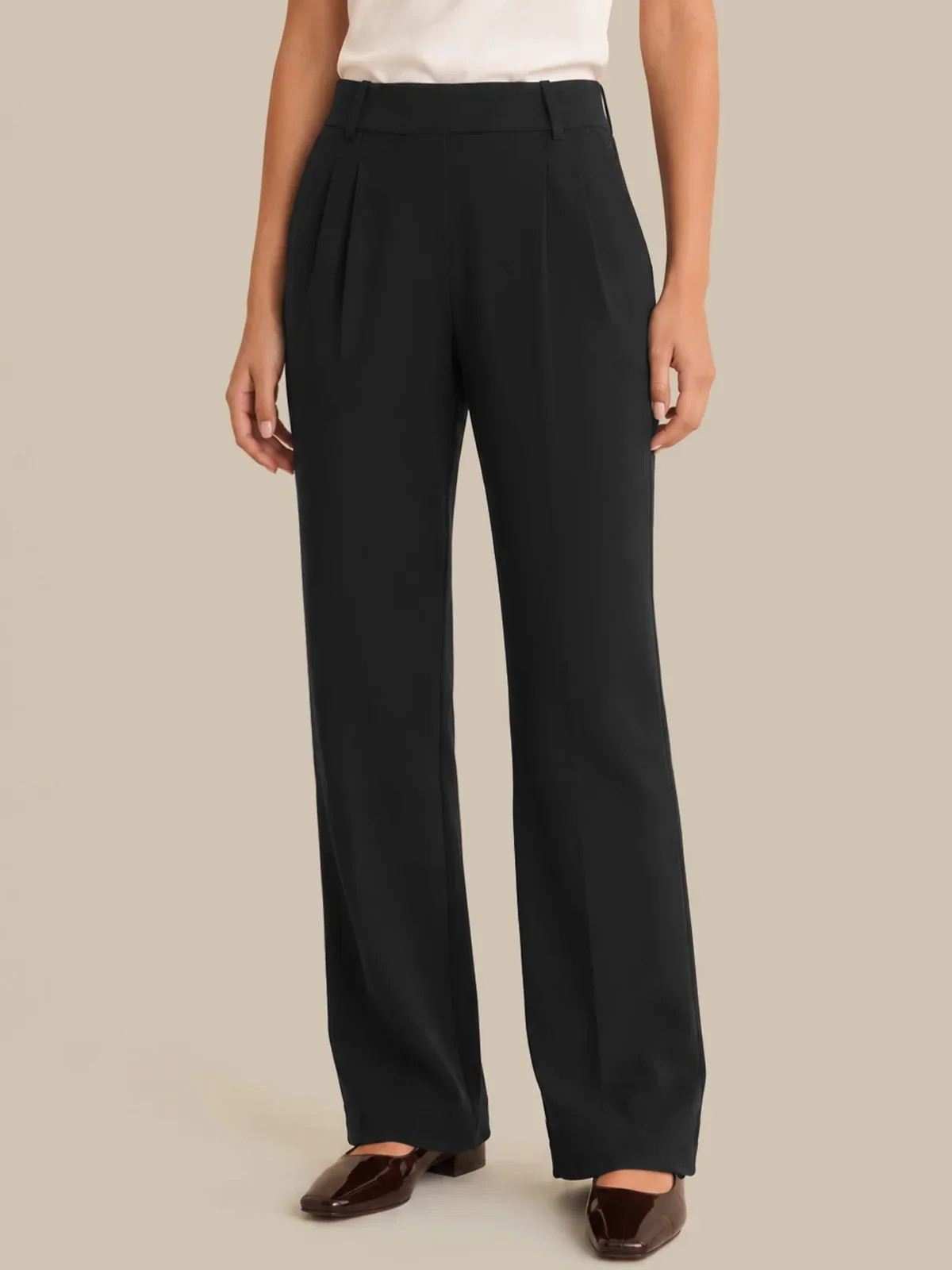 89th & Madison Luxe Ponte Straight Pull-On Pants | 89th + Madison