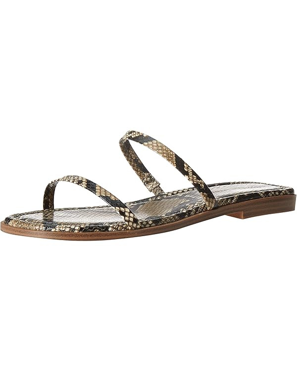 The Drop Women's Paris Square Toe Two Strap Flat Sandal | Amazon (US)