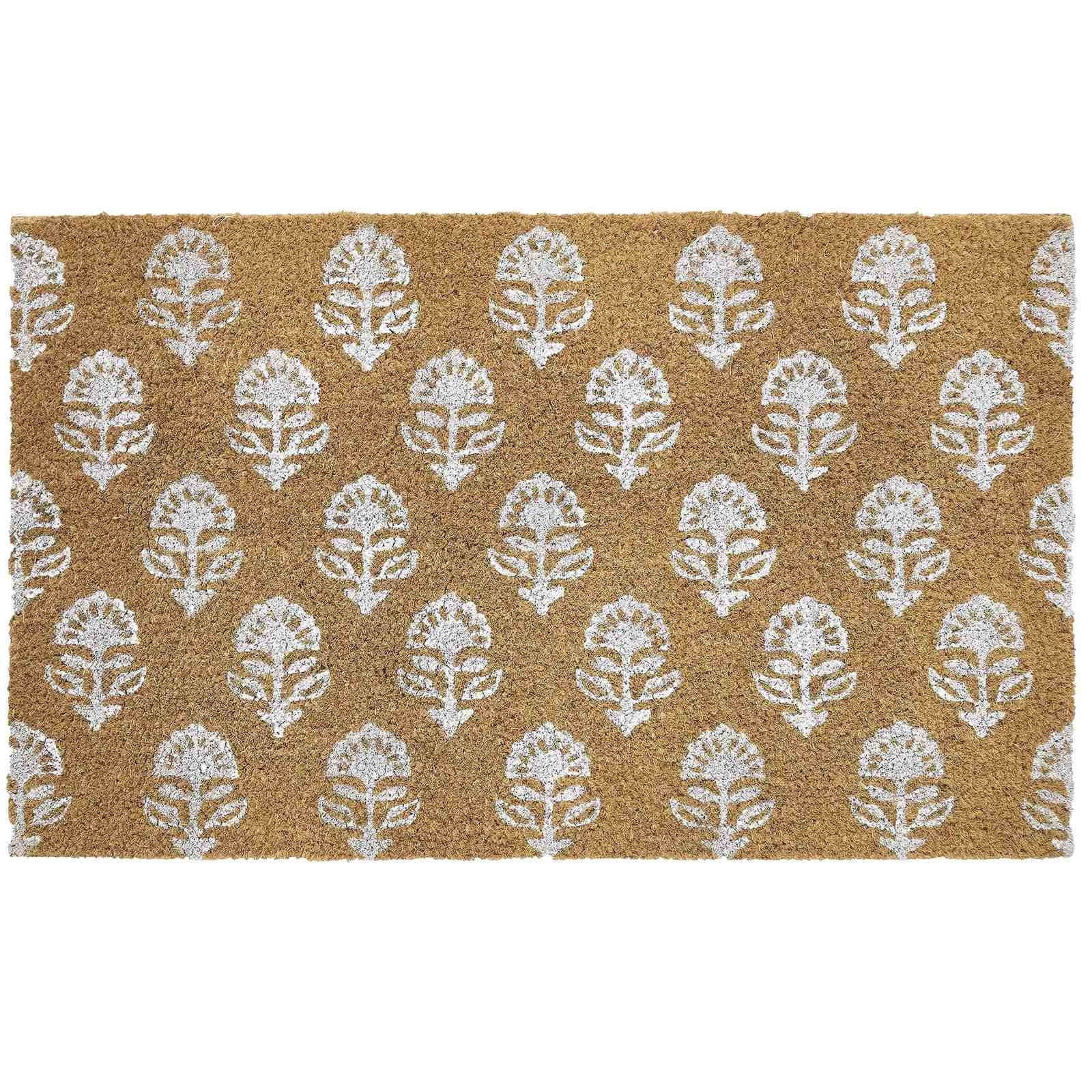 Floral Woven Coir Outdoor Doormat 16*24in Heavy Duty Floor Mat for Entryway Porch, Summer 4th of ... | Walmart (US)