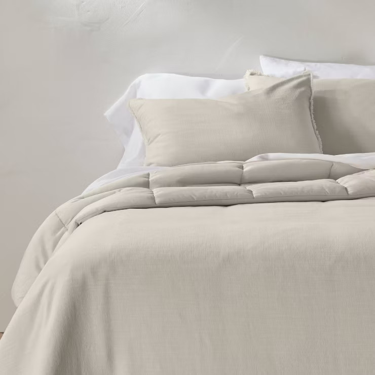 Heavyweight Linen Blend Comforter & Sham Set - Casaluna™ | Target