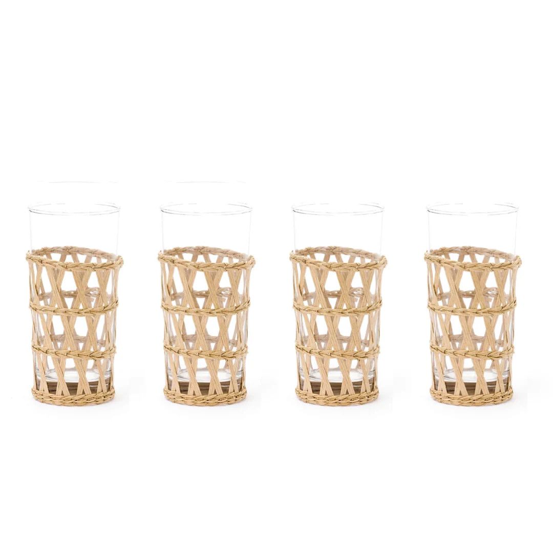 Island Wrapped Ice Tea Natural, Set of 4, Easter Home Finds, Spring Home Finds | Amanda Lindroth
