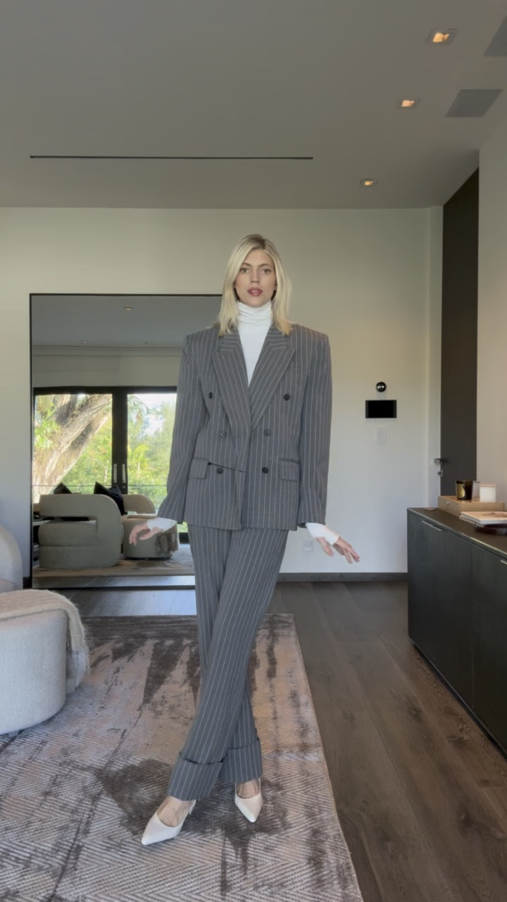 Obsessed with this tailored striped set! 

#LTKWorkwear #LTKStyleTip #LTKWatchNow