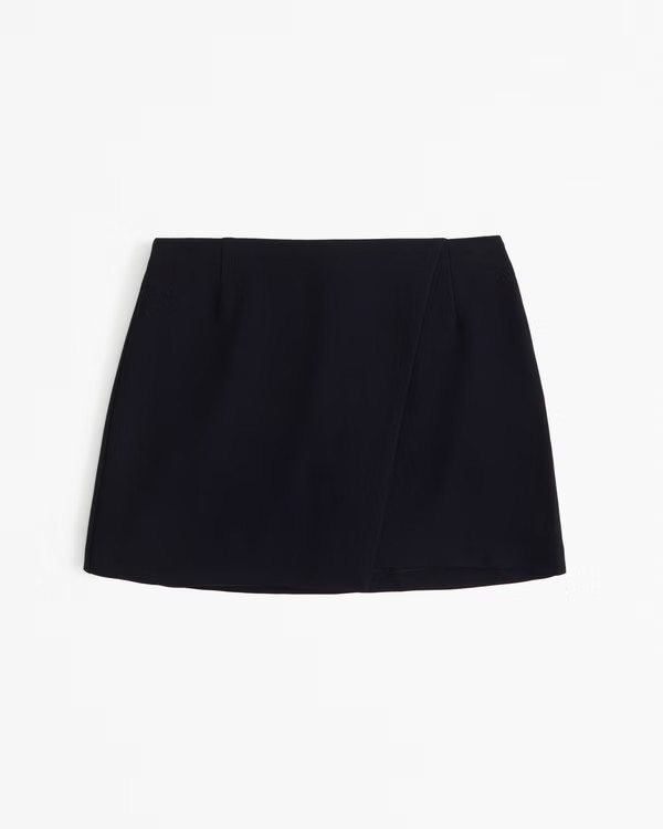 Tailored Wrap Mini Skort | Abercrombie & Fitch (US)