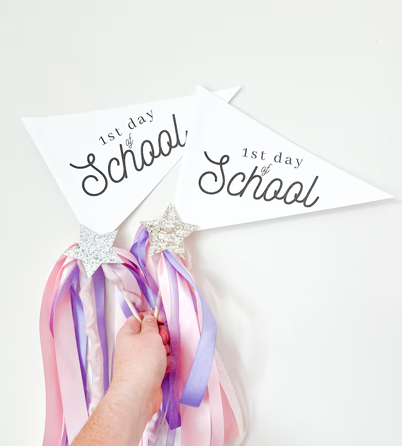 1st Day of School Pennant Flag First Day of School Pennant - Etsy | Etsy (US)