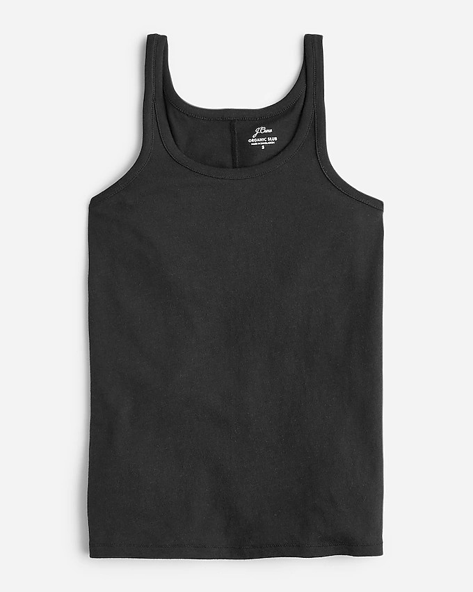 Scoopneck tank top in organic slub cotton | J. Crew US
