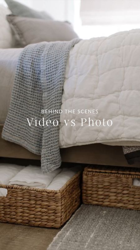 spring bedroom behind the scene videos vs photos 

#LTKhome