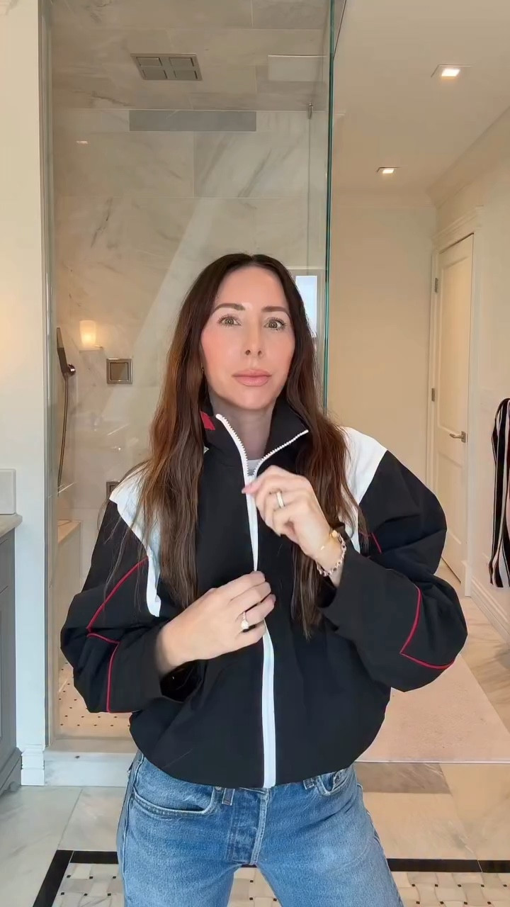 Why spend $3,400 on the Saint Laurent jacket when you can get the same silhouette for $125?

This jacket gives the same Saint Laurent windbreaker/bomber vibe… without spending $$$.

Drawcord waist so you can cinch it how you want.
I keep mine slightly cropped.

That structure is what makes it look expensive.

Vintage Levi’s + ballet flats for that tension.
Or swap for a heel.

💬 Comment SHOP and I’ll send the link + all color options.

saint laurent jacket • windbreaker trend 2026 • 2026 fashion trends for women • look for less • cool girl style • vintage levi’s • high and low outfit • tension outfit • outfit formula • bomber jacket outfit

#fashionover40 #2026trends #coolgirlstyle #lookforless #highlowfashion