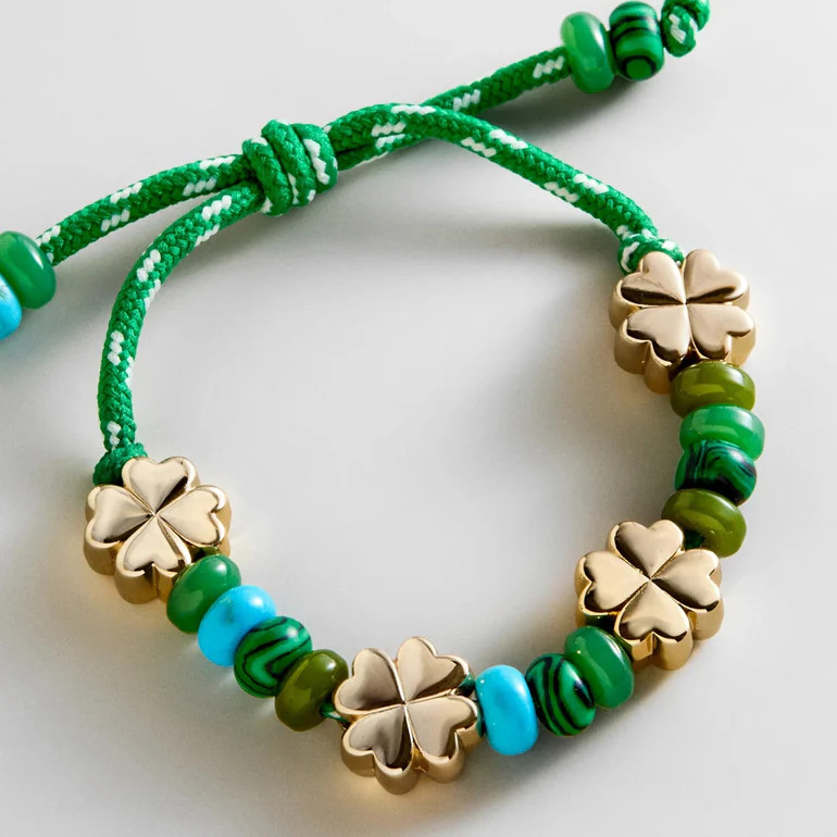 Happy Here Beaded Bracelet - Clover | BaubleBar