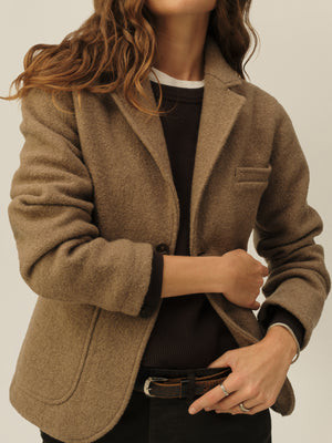 Warm Clay Felted Wool Shrunken Graduate Blazer | Buck Mason