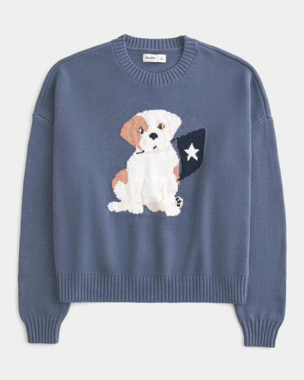 Easy Puppy Graphic Crew Sweater | Hollister (UK)