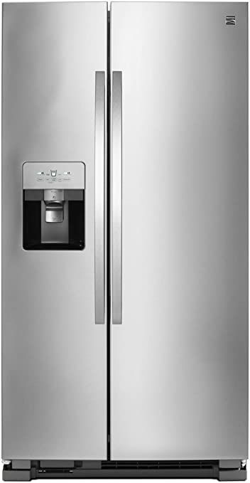 Kenmore Ice System Total Capacity 51335 25 cu. ft Side Refrigerator with SpaceSaver in Stainless ... | Amazon (US)