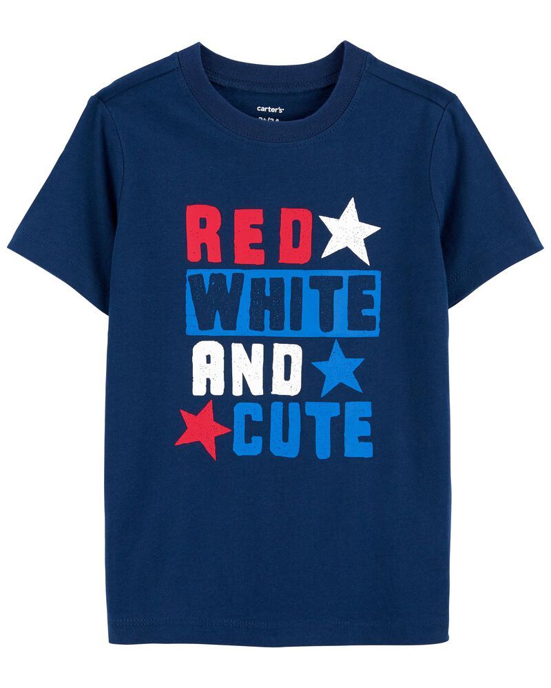 Red, White And Cute Jersey Tee | Carter's