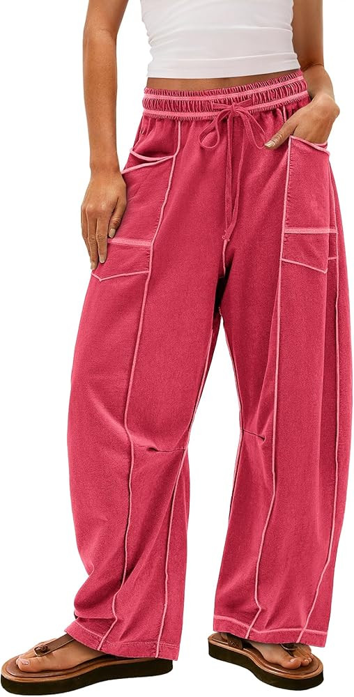 Yanekop Women's Baggy Wide Leg Palazzo Pants | Amazon (US)