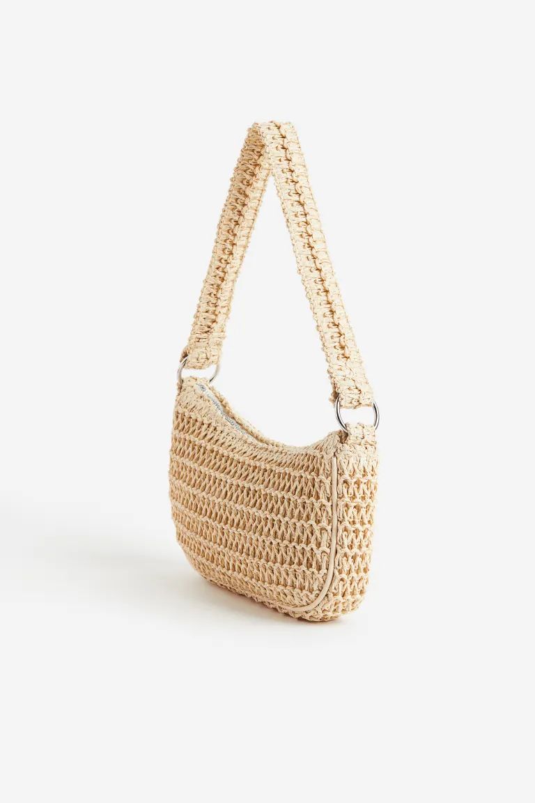 Straw shoulder bag | H&M (US + CA)