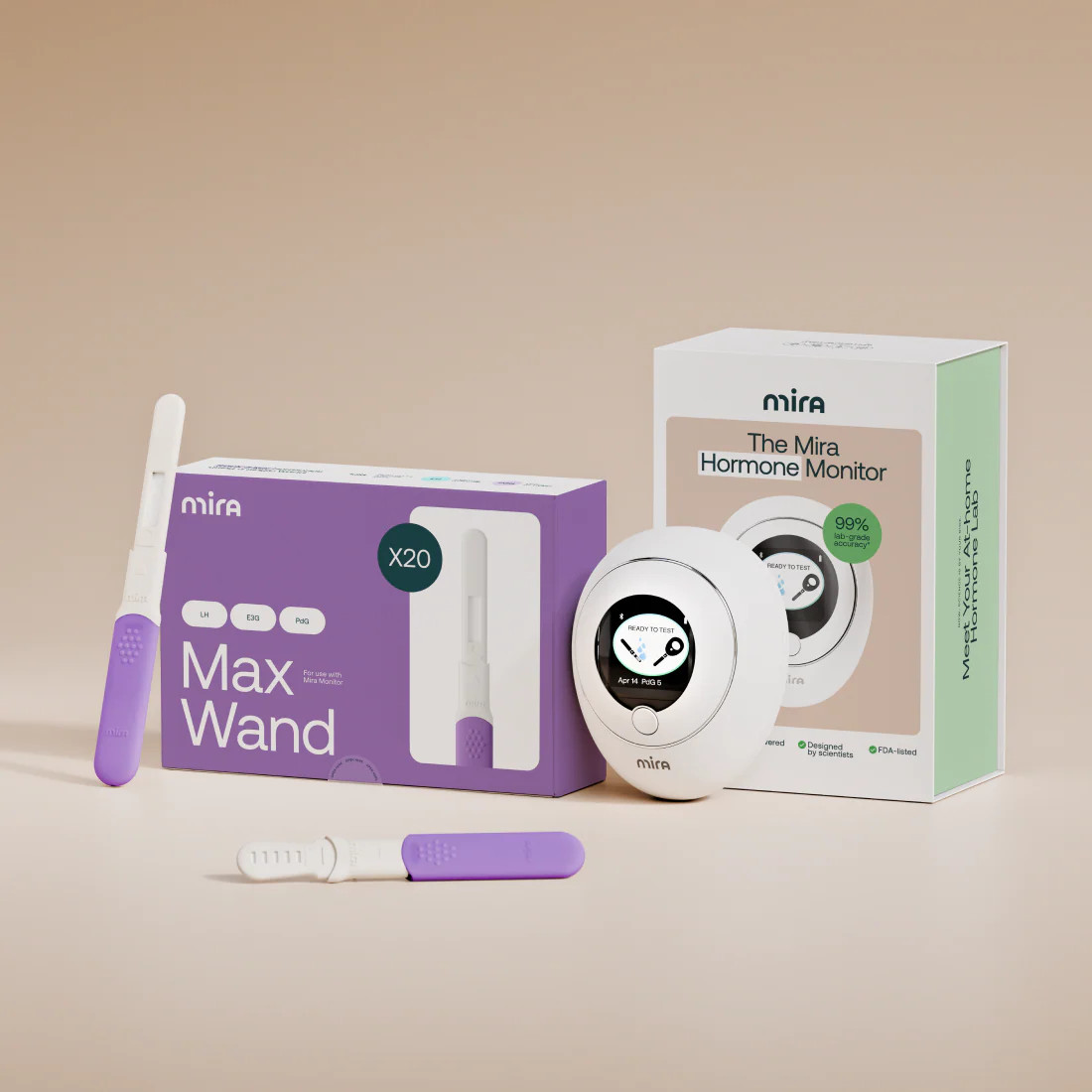 Mira Starter Kit Fertility Device + 10 Max Wands | Mira Fertility Shop | Mira Fertility