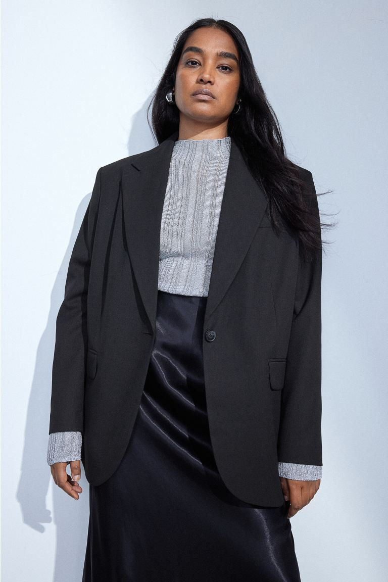 Oversized blazer - Black - Ladies | H&M US | H&M (US + CA)