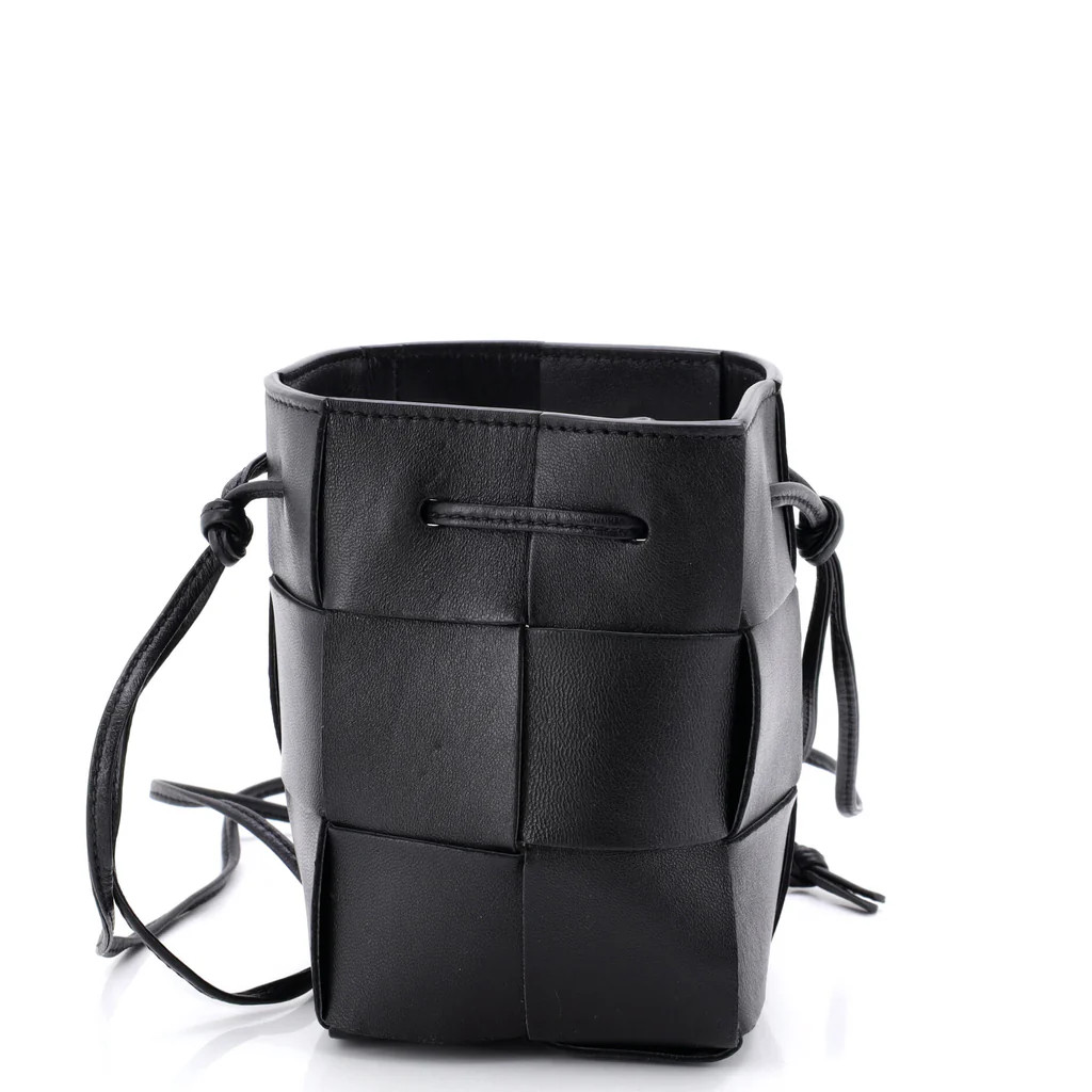Cassette Bucket Bag Maxi Intrecciato Leather Mini | Rebag