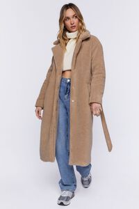 Faux Shearling Belted Coat | Forever 21 (US)
