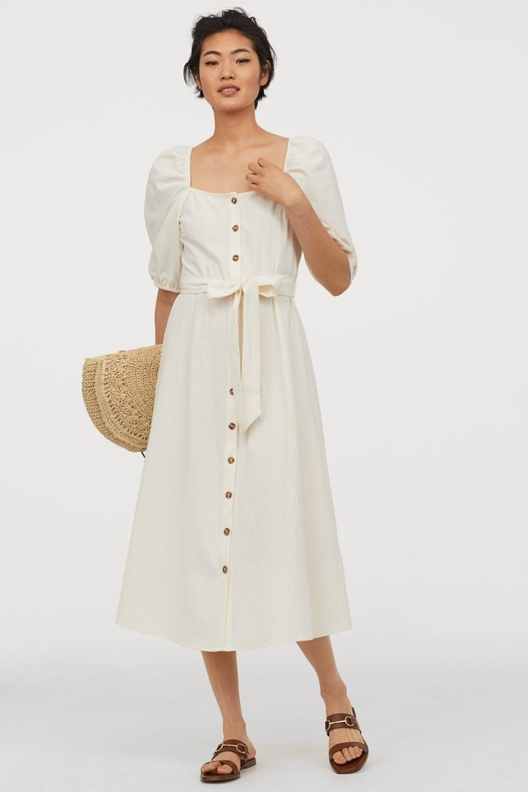 Cotton crêpe dress | H&M (UK, MY, IN, SG, PH, TW, HK)
