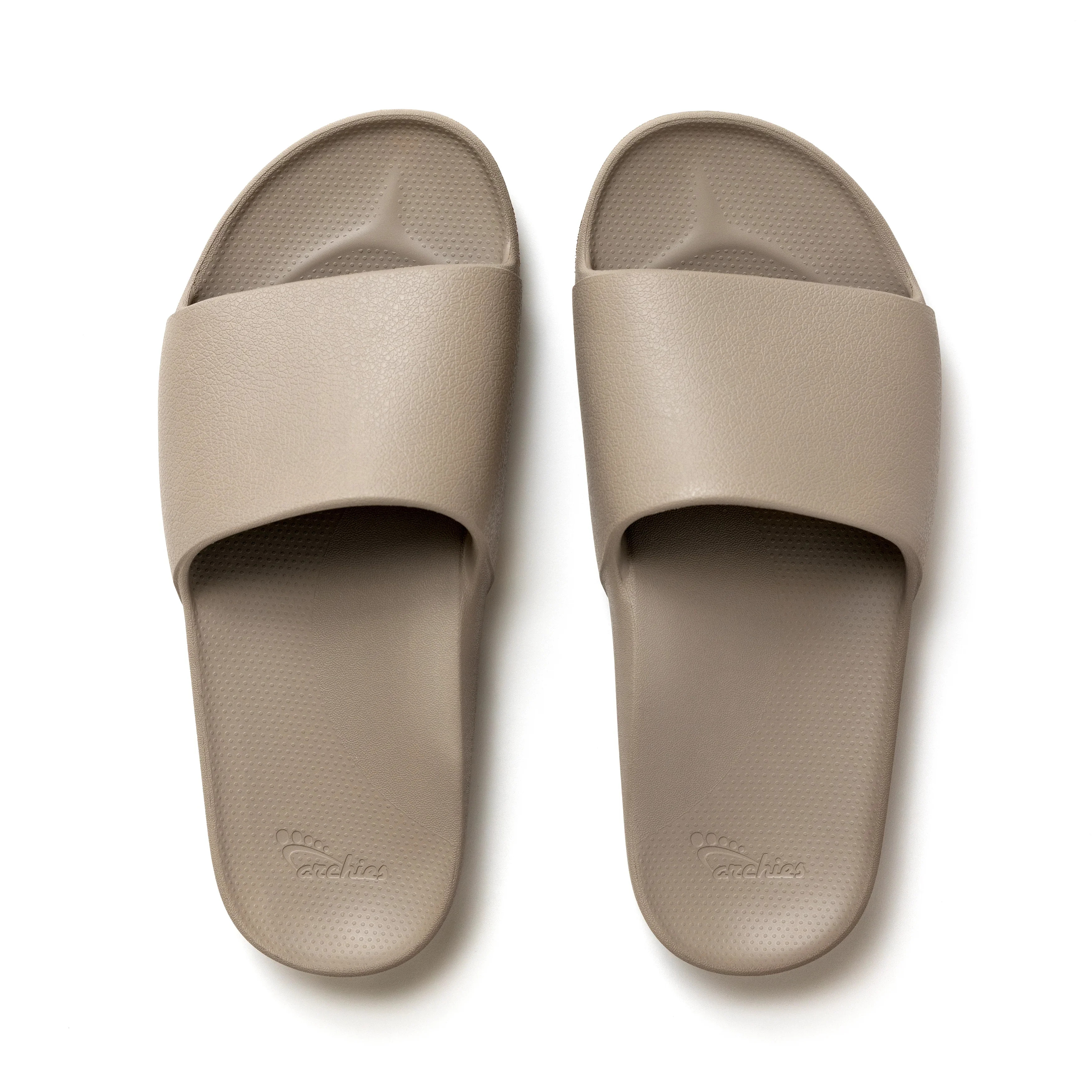 Arch Support Slides - Classic - Taupe | Archies Footwear US