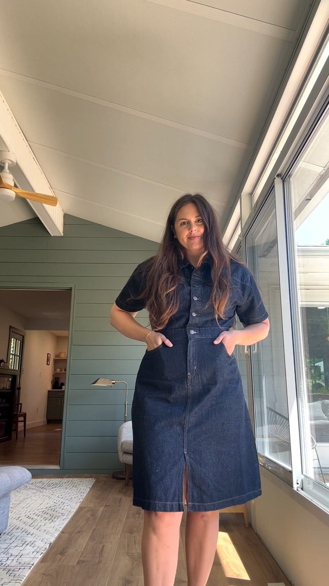 The perfect denim dress. Denim is my new staple this spring! It’s easy, comfortable, and effortless. You can style this so many different ways with shoes, bandanas, bolo ties, or boots! This particular dress is very affordable. @levi 

#LTKMidsize #LTKMothersDay #LTKootd