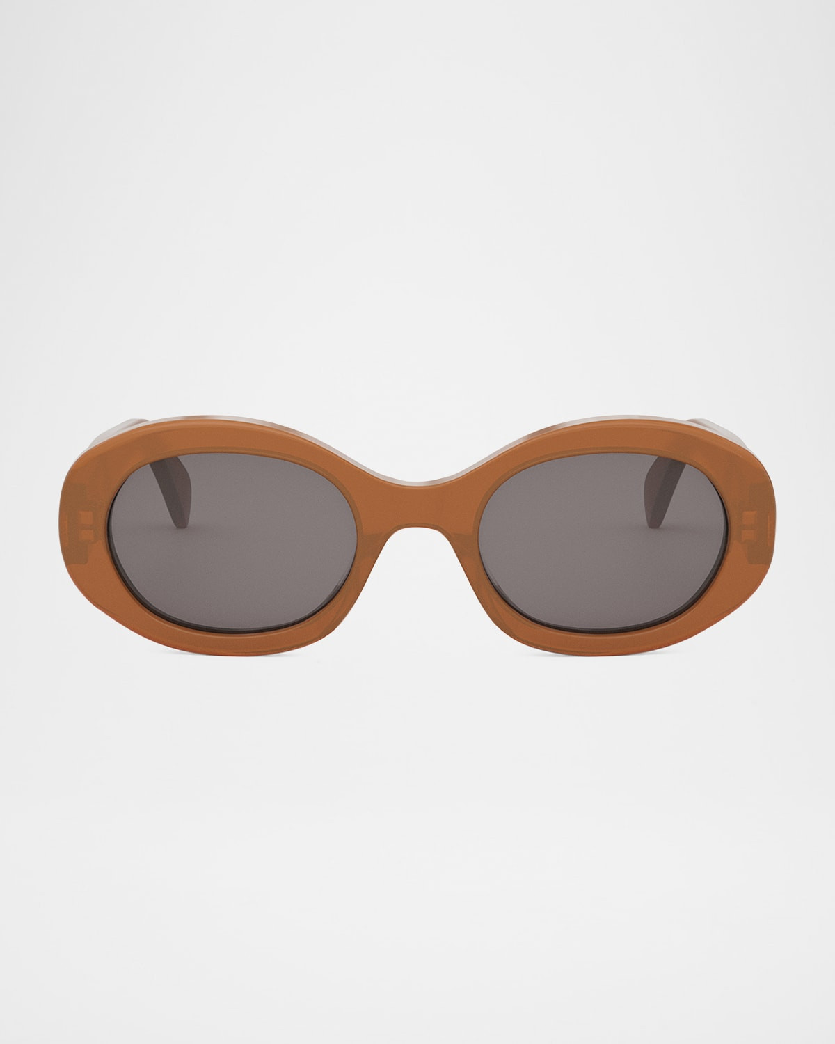 Triomphe Acetate Oval Sunglasses | Neiman Marcus