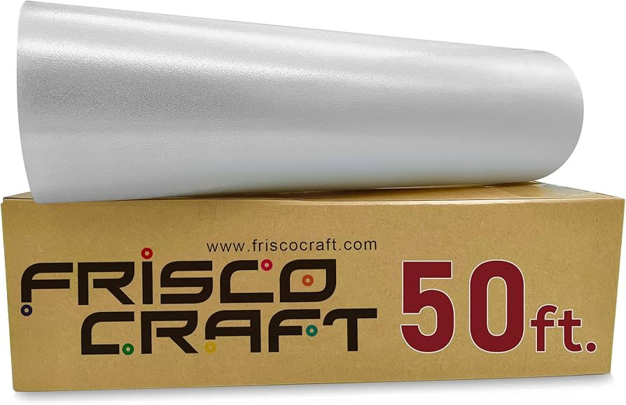 Frisco Craft C-370 Transfer Tape for Vinyl 12" x 50 Feet Clear Lay Flat | Application Tape Perfec... | Amazon (US)