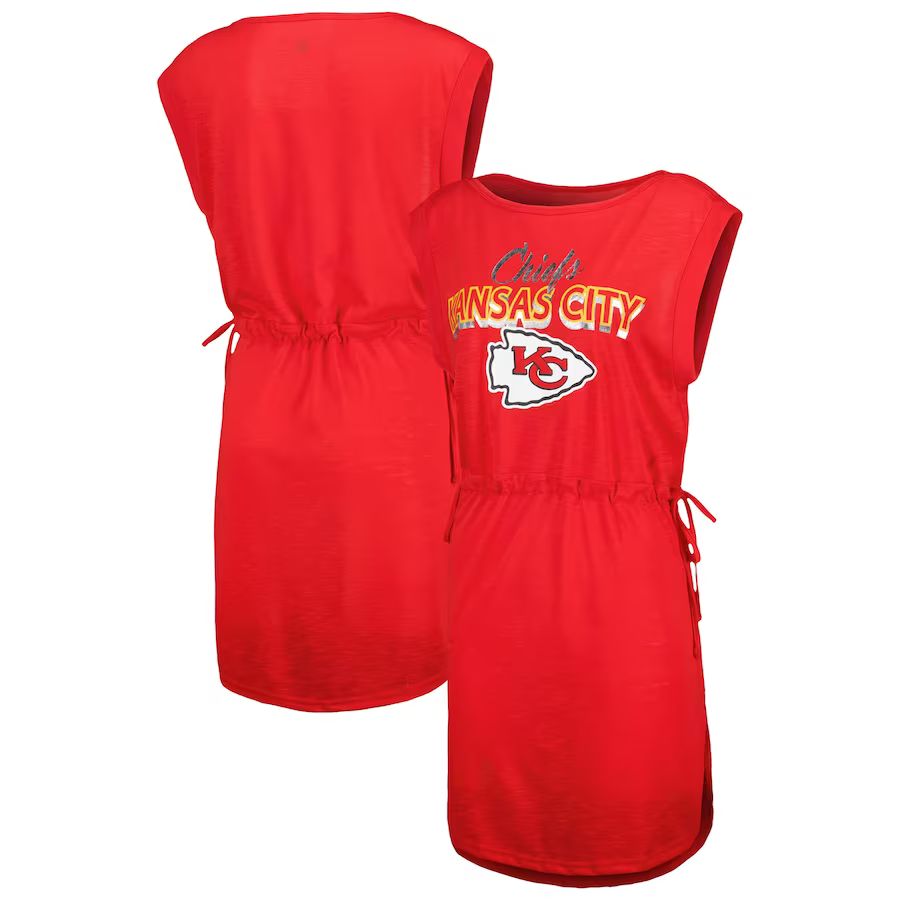 Women's Kansas City Chiefs G-III 4Her by Carl Banks Red G.O.A.T. Swimsuit Cover-Up | NFL Shop