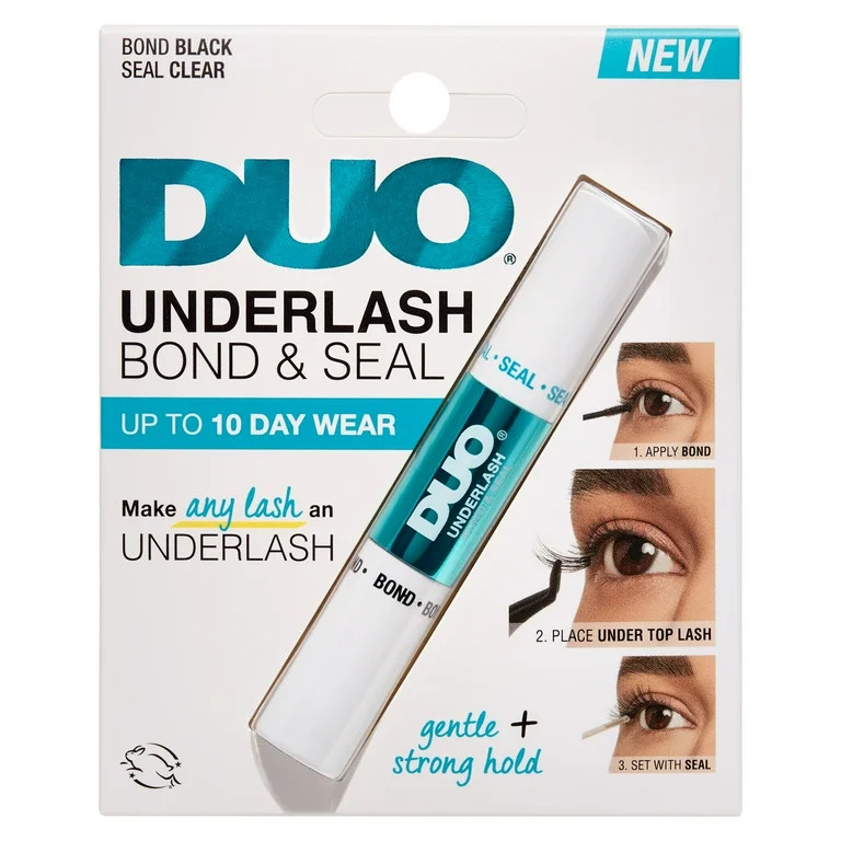 Duo Underlash Bond and Seal False Eyelash Liquid Glue, Lash Adhesive, Black, Clear, 0.08 oz | Walmart (US)