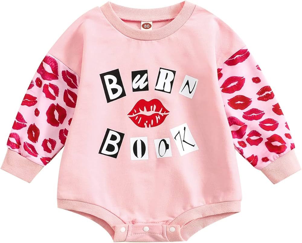 MoZiKQin Baby Girl Boy Crewneck Sweatshirt Oversized Sweater Romper Long Sleeve Pullover Top Cute... | Amazon (US)