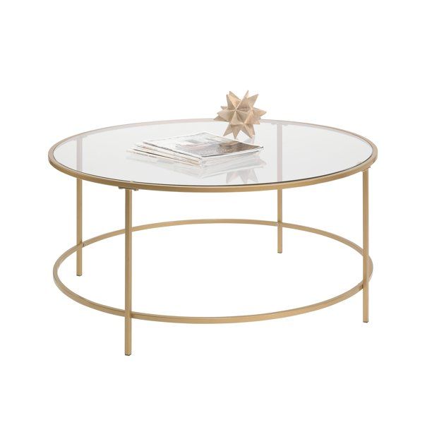 Better Homes & Gardens Nola Coffee Table, Gold Finish - Walmart.com | Walmart (US)