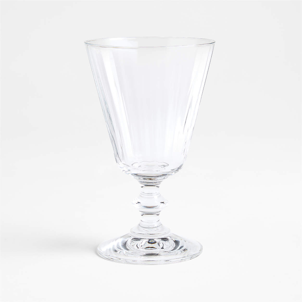 Fluted 8-oz. French Wine Glass + Reviews | Crate & Barrel | Crate & Barrel