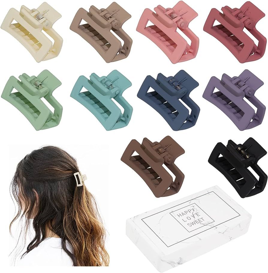 Small Claw Hair Clips for Women Girls, Tiny Hair Claw Clips for Thin/Medium Thick Hair, 1.5 Inch ... | Amazon (US)
