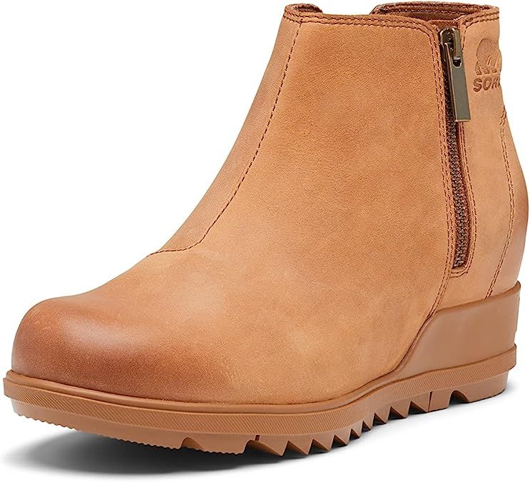 SOREL Women's Evie Zip Leather Boot | Amazon (US)