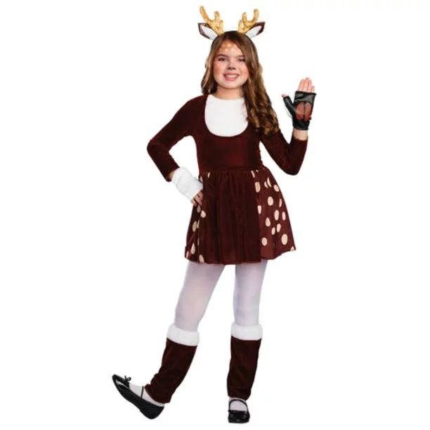 Halloween Girls Kids Medium Doe, A Deer Costume - Walmart.com | Walmart (US)