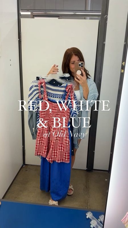 RED, WHITE & BLUE ❤️💙🤍 Loving this fun finds from Old Navy! Perfect for the 4th of July!

❤️ Follow me for more affordable fashion finds and outfit ideas 🇺🇸

Head to my stories for a closer look and sizing info! 

#LTKstyletip #LTKunder50 #LTKFind