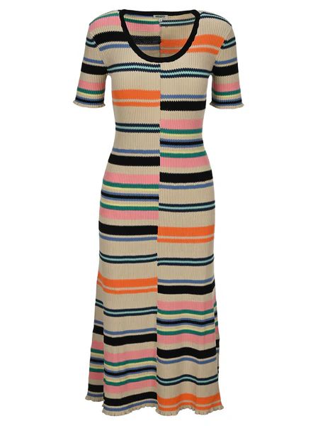 Kenzo Striped Midi Dress | Cettire Global