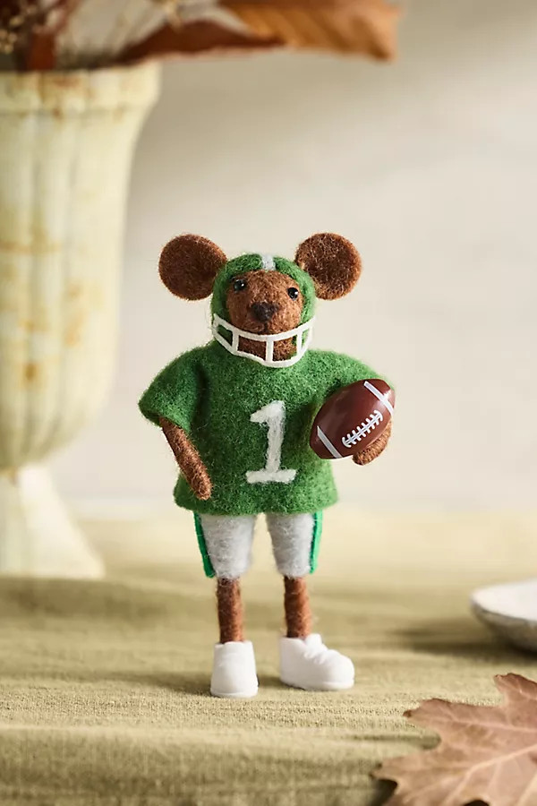 Football Mouse Felt Critter | Anthropologie (US)