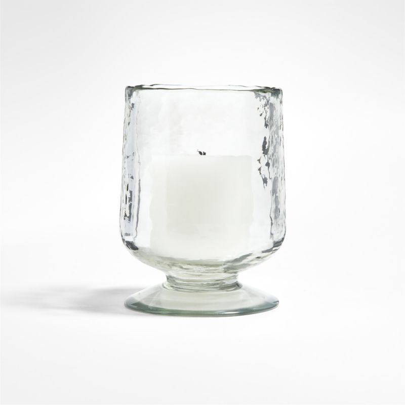 Bergen Small Glass Hurricane Candle Holder + Reviews | Crate & Barrel | Crate & Barrel