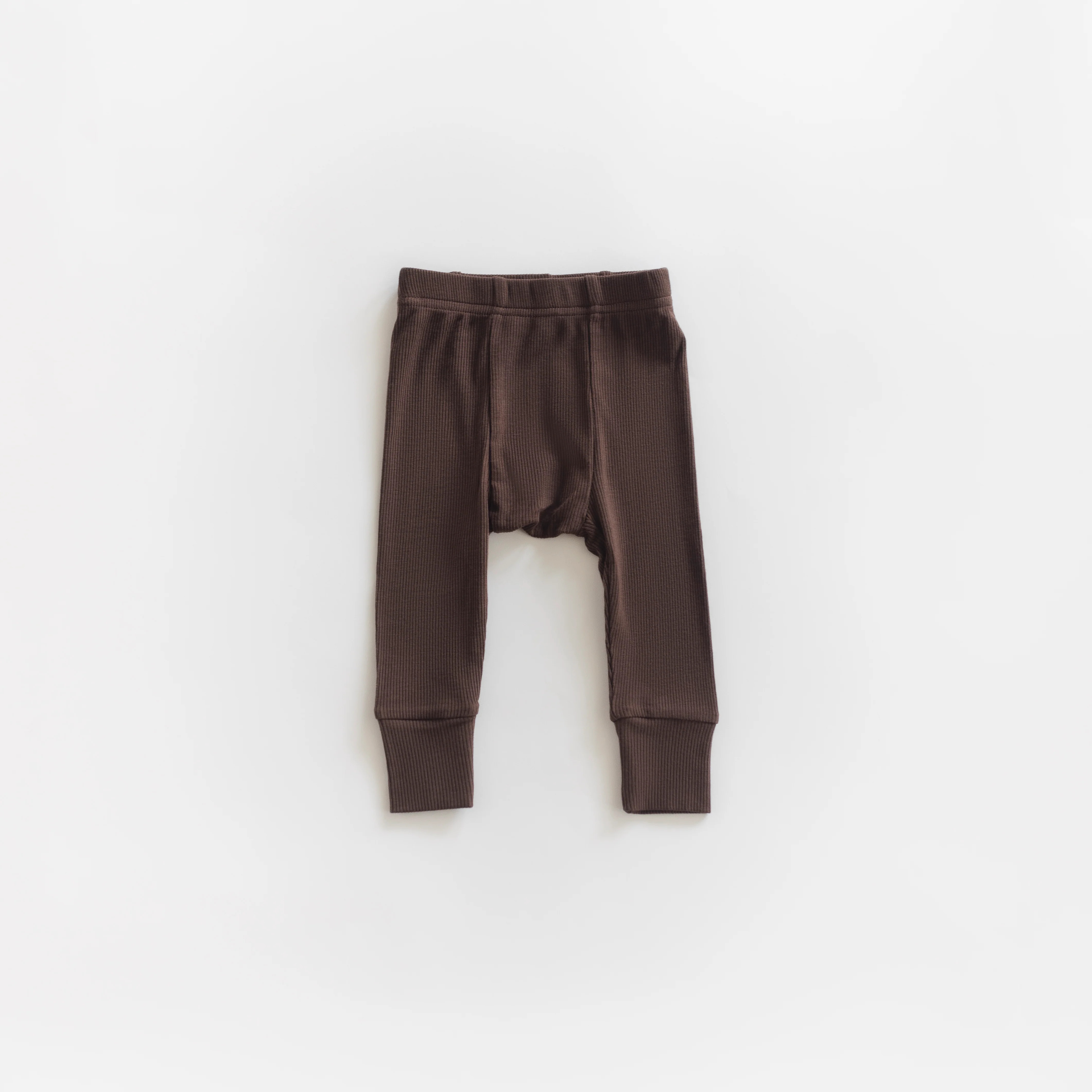 Ribbed Modal Pant - Espresso | Atlas Grey