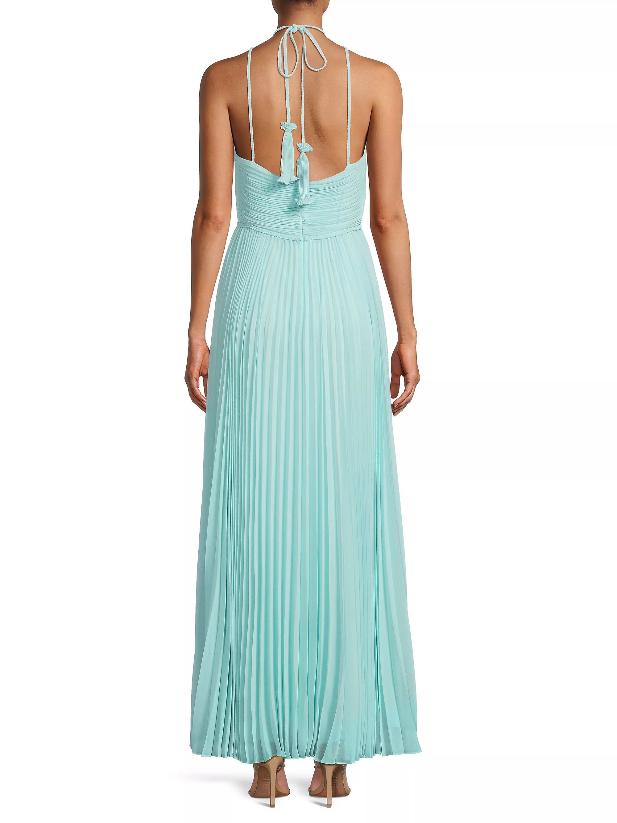 Zo Sequined Floral Pleated Chiffon Maxi Dress | Saks Fifth Avenue