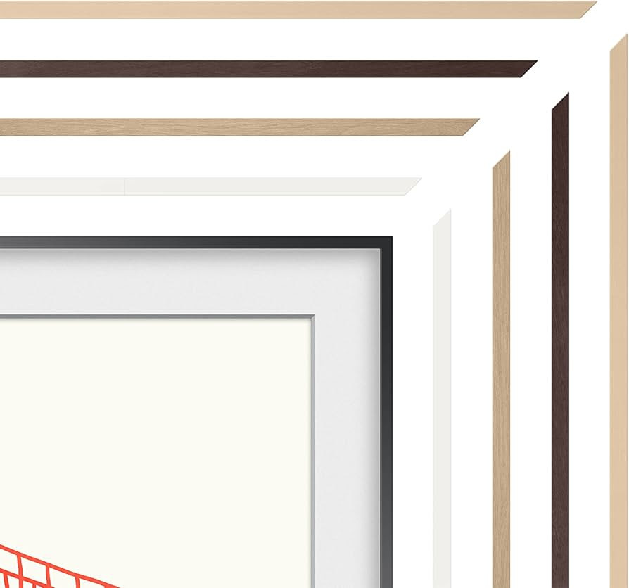 SAMSUNG (2021 65" Modern Teak Frame Customizable Bezel, Inch | Amazon (US)