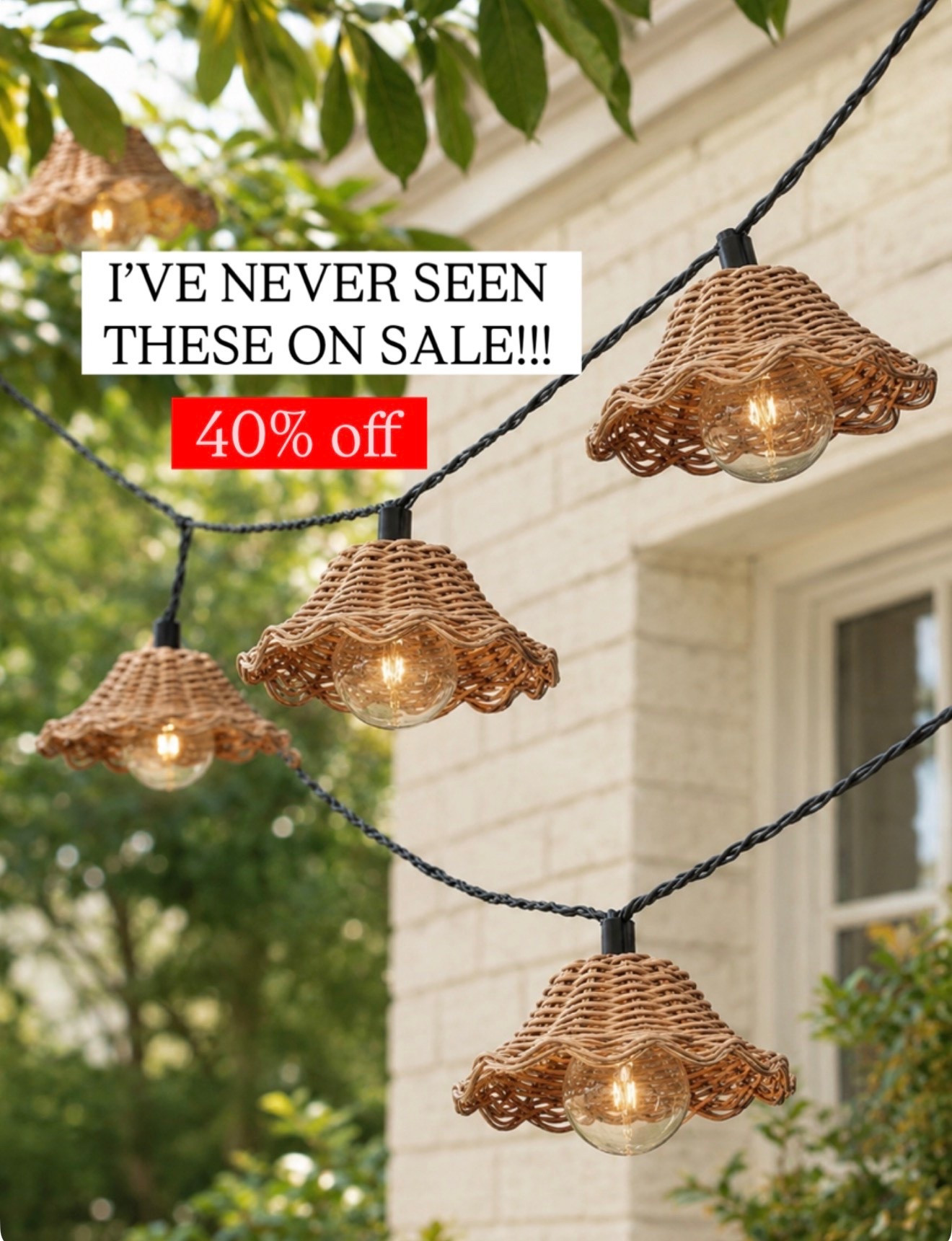 Finally on sale these are the prettiest, most unique solar lights I’ve ever seen scallop or tan, solar string lights

#LTKHome #LTKSaleAlert