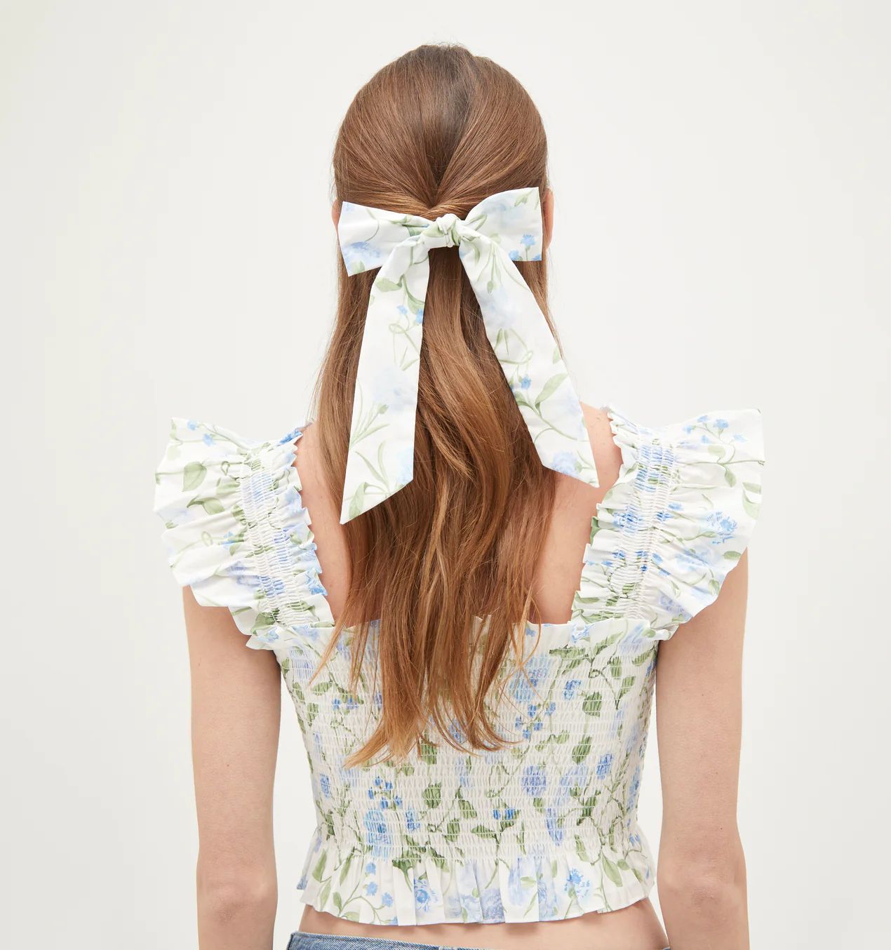 The Belle Bow - Butterfly Trellis Cotton Poplin | Hill House Home