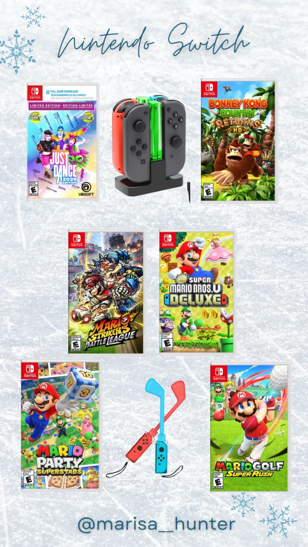 Boy gift guide for Christmas

Video games gamer Nintendo switch 1 controller accessories charger Mario golf Mario strikers donkey Kong just dance Mario party Christmas gifts boy gifts kid gifts 

#LTKHoliday #LTKKids #LTKGiftGuide